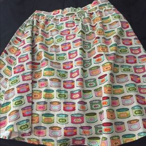 Modcloth Retrolicious Cat food Vintage skirt